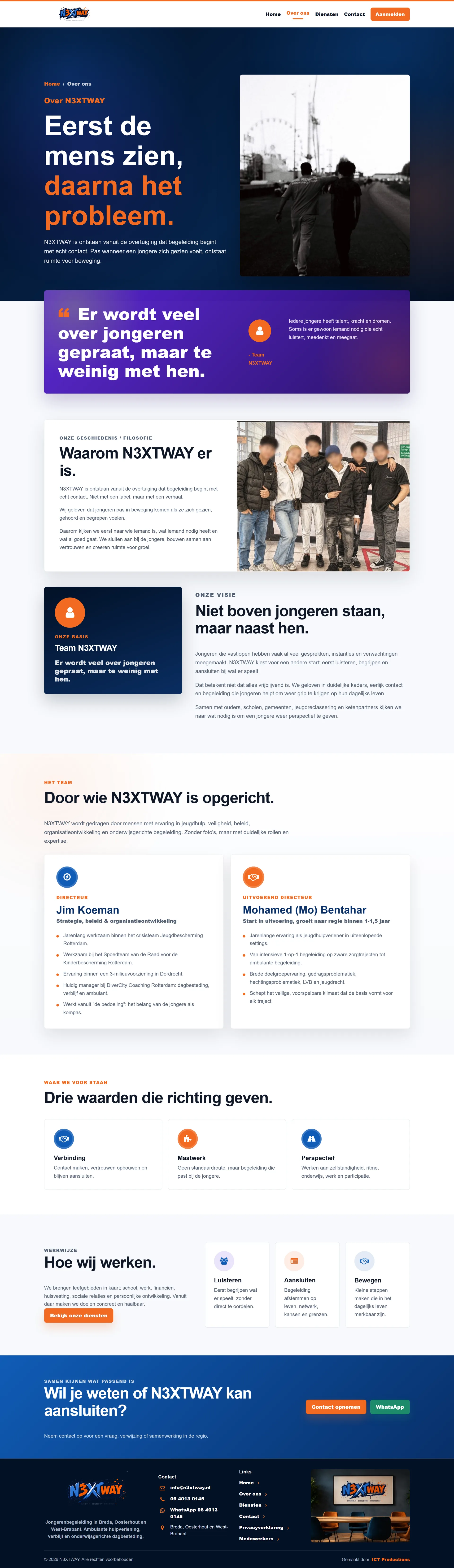 Captura de la página sobre N3XTWAY