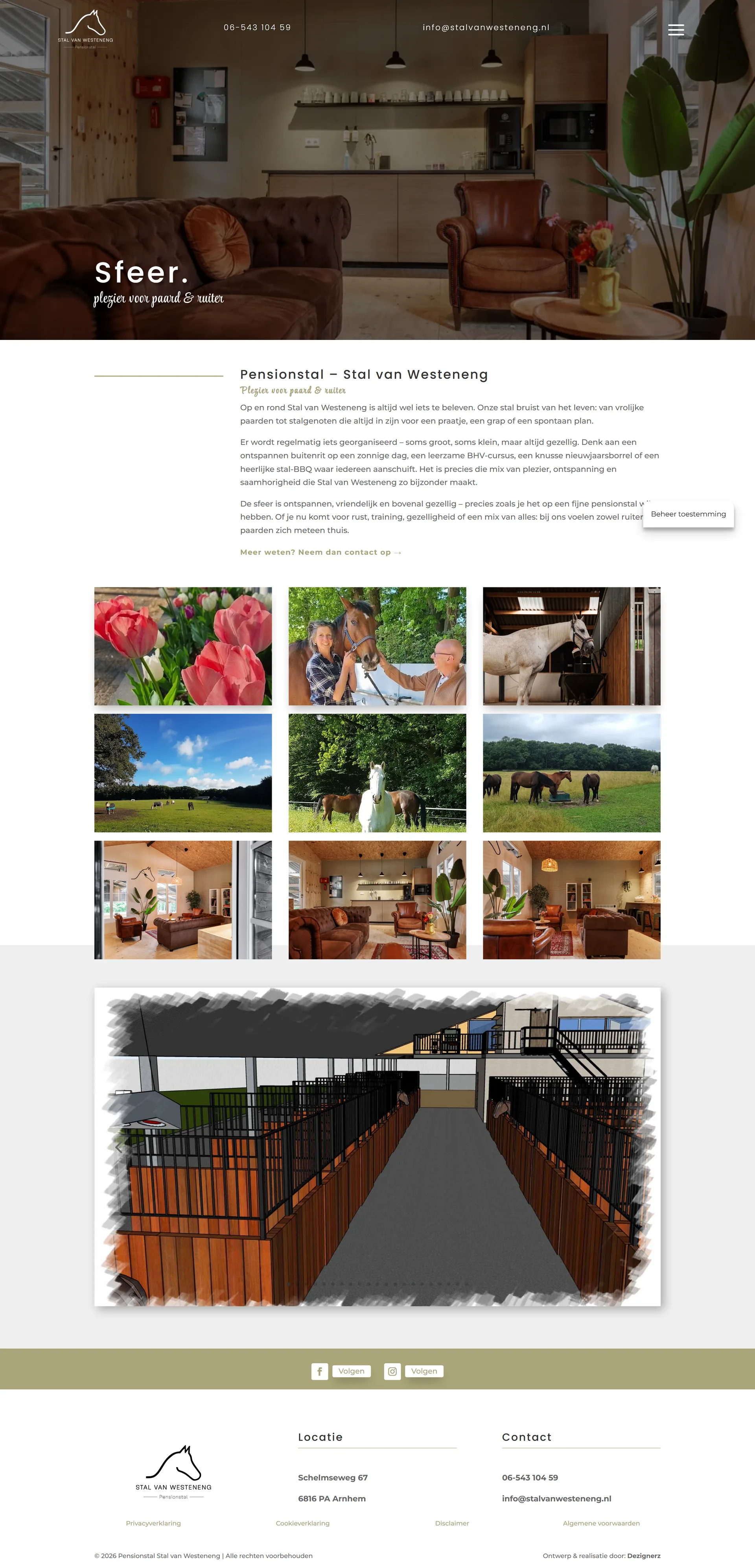 Stal van Westeneng atmosphere page screenshot