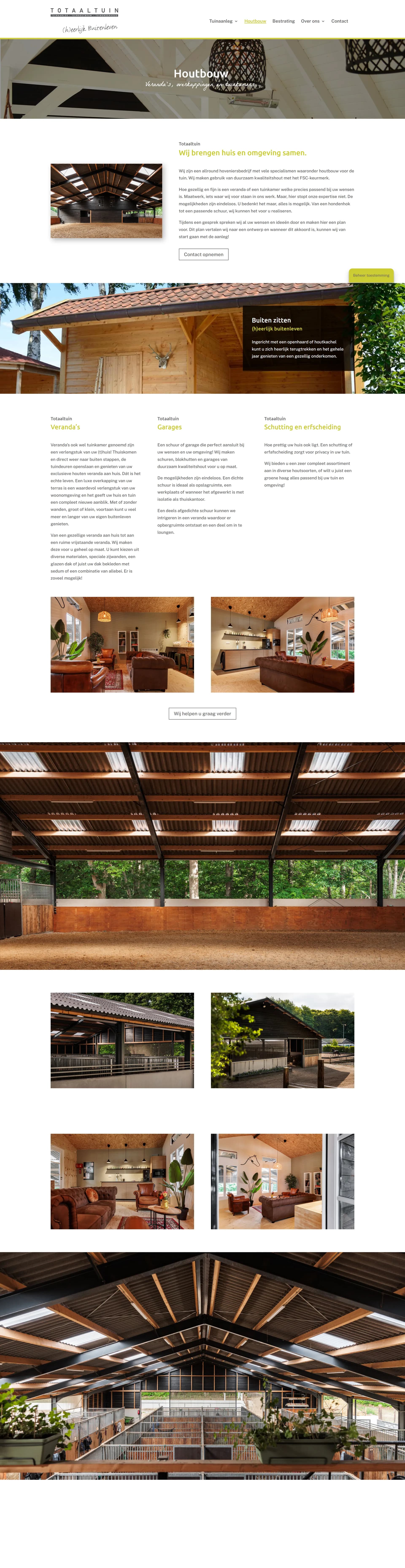 Captura de construcción en madera de Totaaltuin