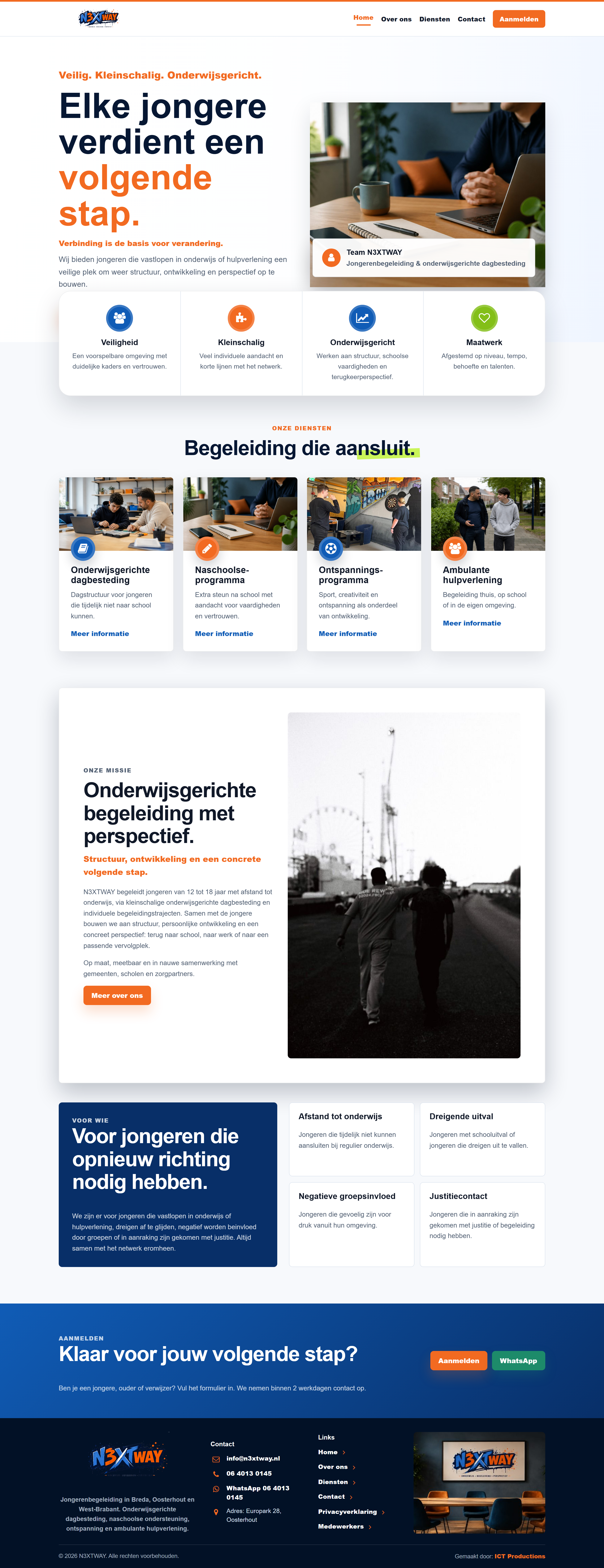 N3XTWAY homepage screenshot